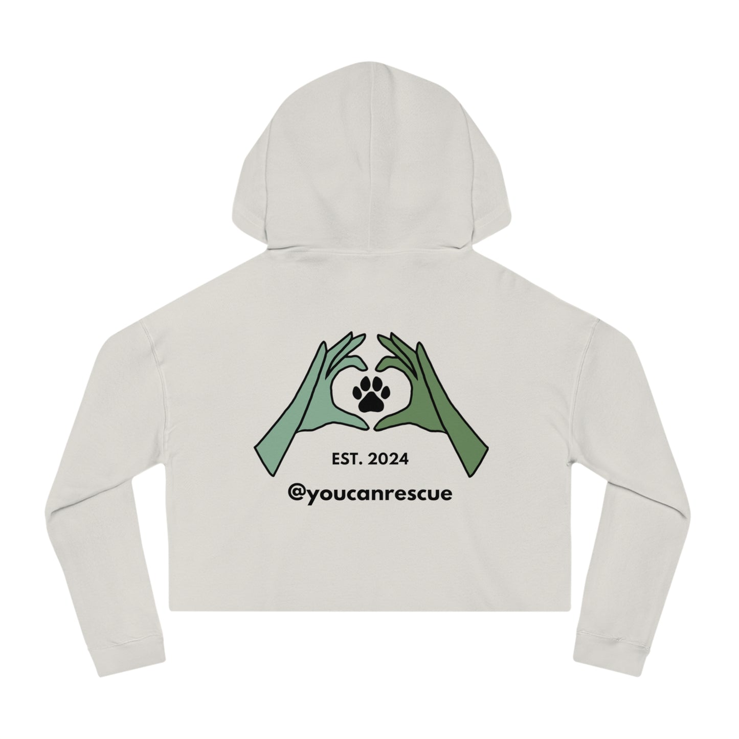 YCR Signature Merch | Cropped Hoodie | Black Logo