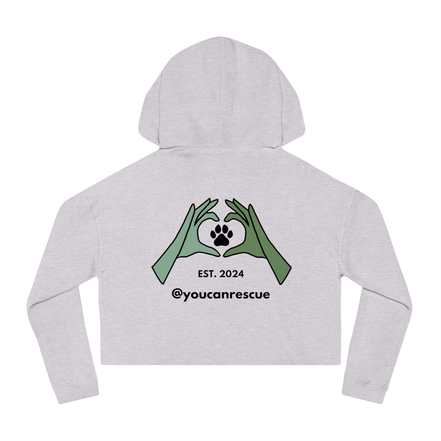 YCR Signature Merch | Cropped Hoodie | Black Logo