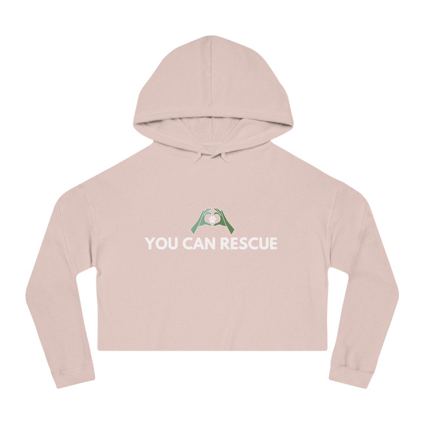 YCR Signature Merch | Cropped Hoodie | White Logo