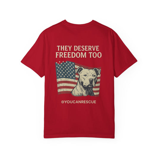 July Merch Drop | "They Deserve Freedom Too" Unisex Tee |