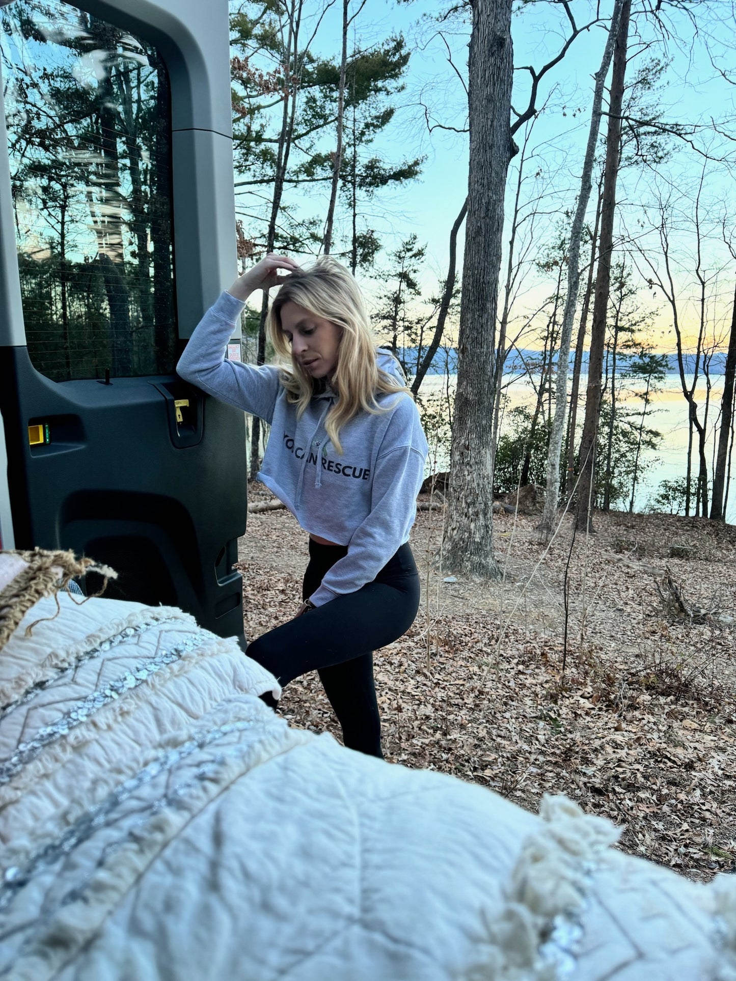 YCR Signature Merch | Cropped Hoodie | Black Logo